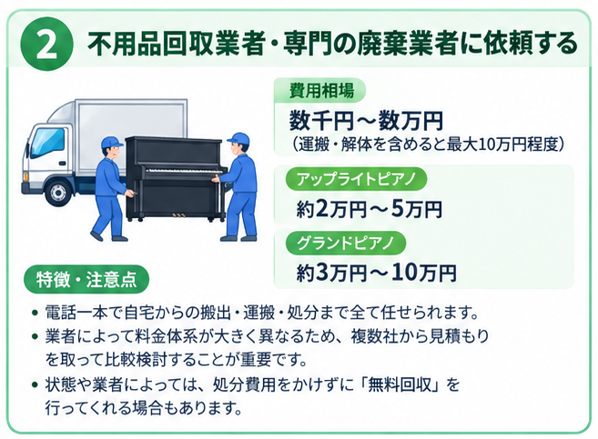 ピアノ処分方法と費用相場ガイド2