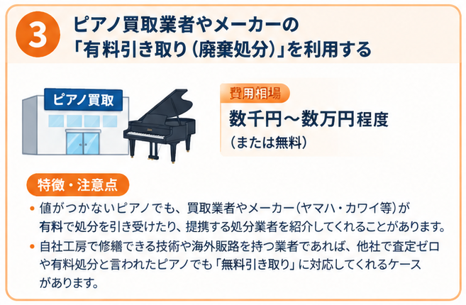 ピアノ処分方法と費用相場ガイド3