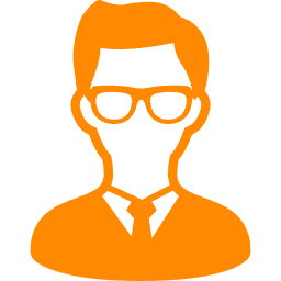 メガネをかけた男性のアイコン素材