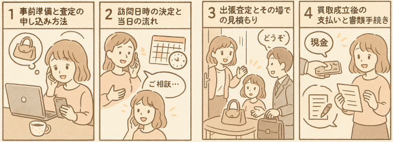 出張買取の流れ