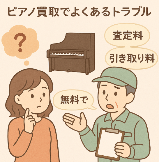 引き取り日に査定料や引き取り料を請求された