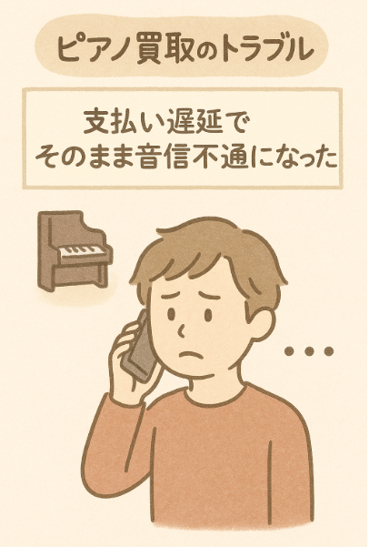 支払い遅延でそのまま音信不通になった