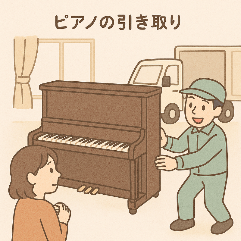 他の業者では価格がついたピアノを無料で引き取られそうになった