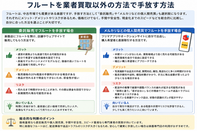 フルートを業者買取以外の方法で手放す方法