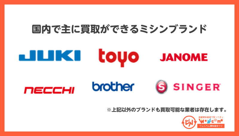 ミシン,ブランド