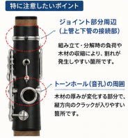 割れ(クラック)が発生しやすい箇所