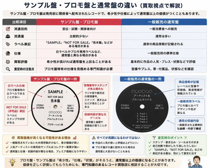 サンプル盤・プロモ盤比較ガイド