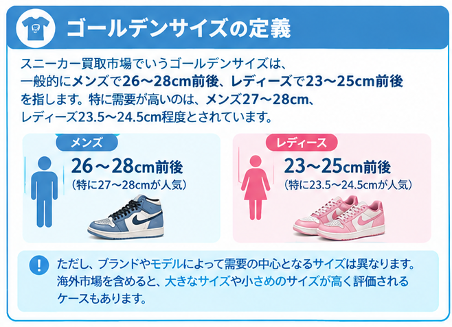 スニーカーのゴールデンサイズ解説1