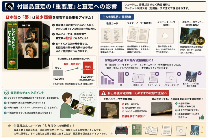 付属品が決めるレコード査定価値