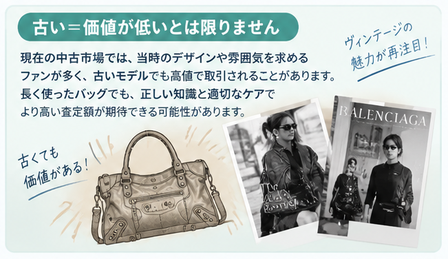 使用感も価値に変わるバレンシアガバッグ3
