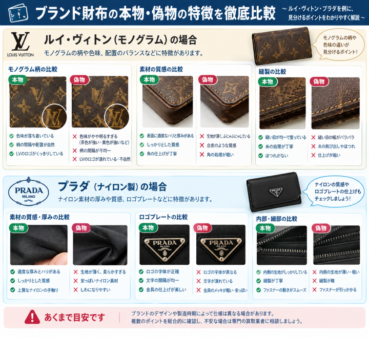 ブランド財布の本物・偽物比較ガイド