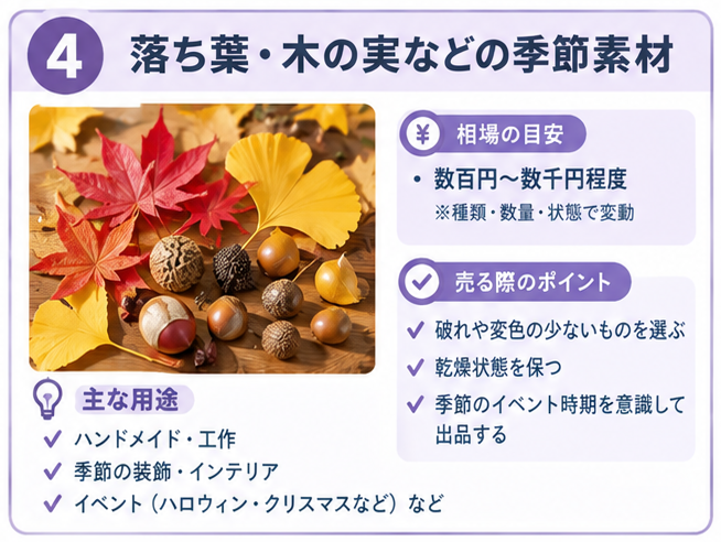 自然素材を売る四季のガイド4