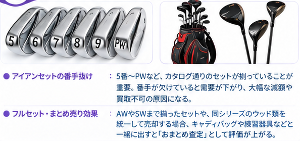 ゴルフクラブ査定ポイント5選4