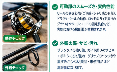 釣り具の買取価格を左右する6つのポイント2