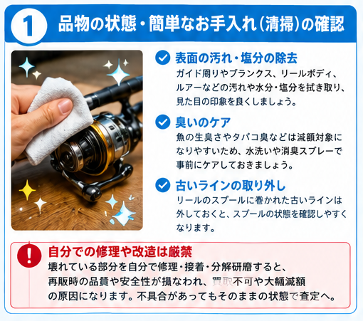釣り具売却前の6つの準備ポイント1