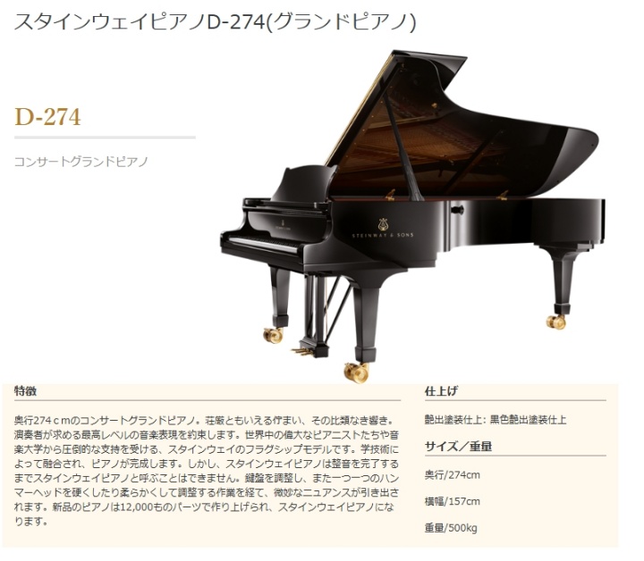 スタインウェイD-274