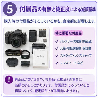 カメラ査定・減額基準ガイド5