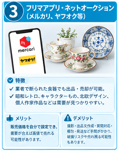 ノンブランド食器の処分・売却ルート5選3