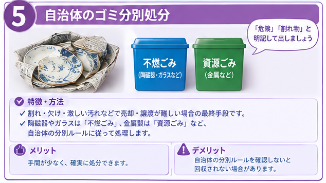 ノンブランド食器の処分・売却ルート5選5