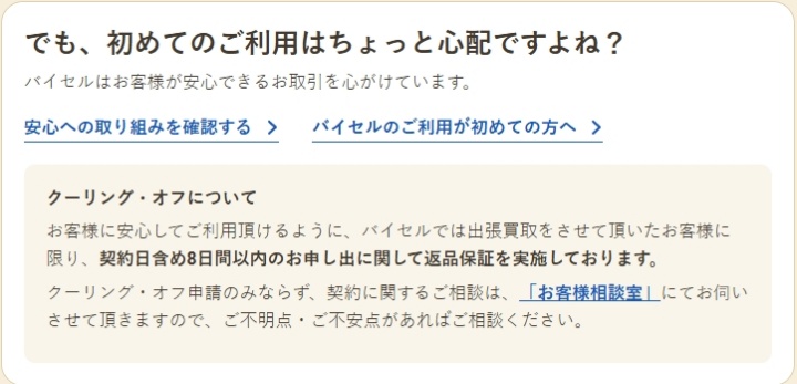 バイセルクーリングオフ