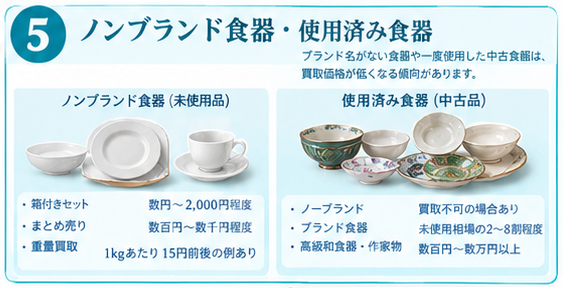 ブランド別食器買取相場ガイド23