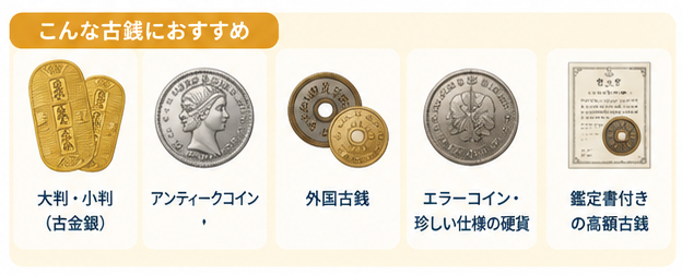 古銭買取店の使い分け3