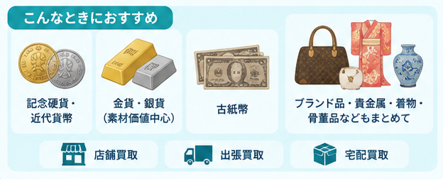 古銭買取店の使い分け4