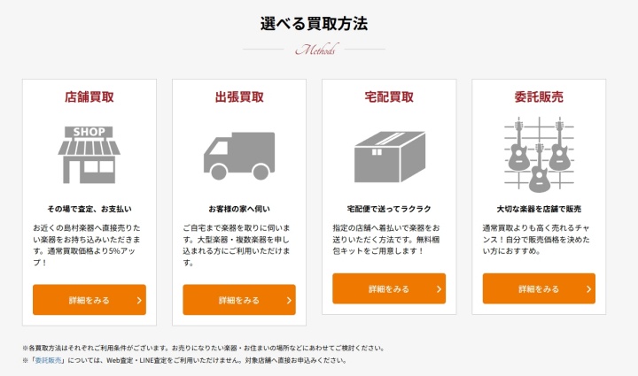 島村楽器買取販売