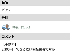 船井郡_ピアノ処分