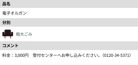 長岡京市_電子オルガン処分