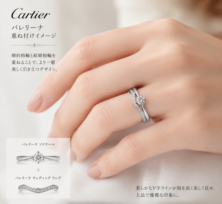 「バレリーナ」の重ね付け