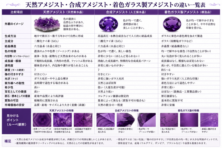 アメジスト天然合成