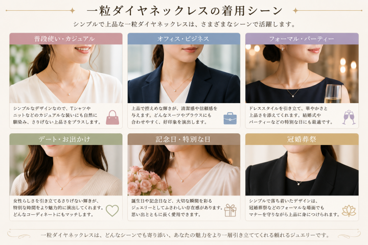 一粒ダイヤのスタイリングガイド