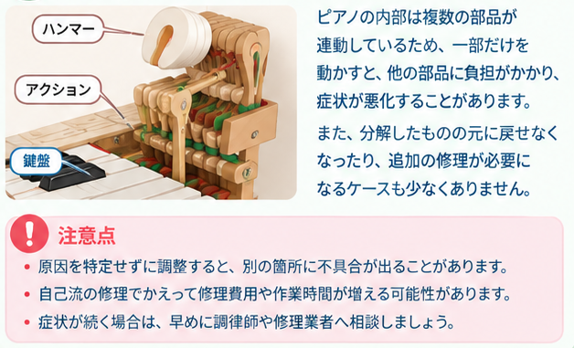 ピアノ修理は専門業者へ2