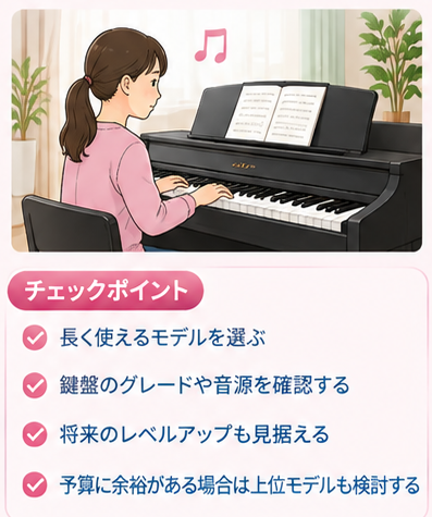 目的別 電子ピアノ選びガイド1