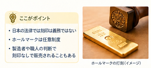 刻印がない金の5つの理由1