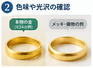 刻印なしの金を見分ける方法1-3