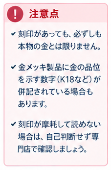 本物の金と金メッキの見分け方1-3