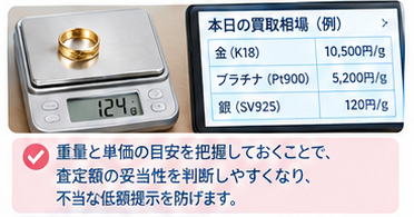 遺品貴金属を高く売る5つのコツ3-1