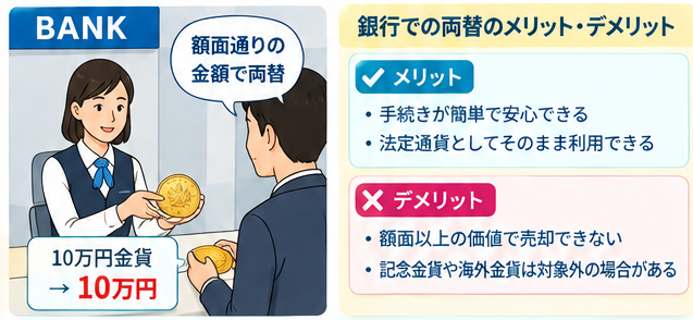 銀行両替と金貨買取の比較ガイド1-1