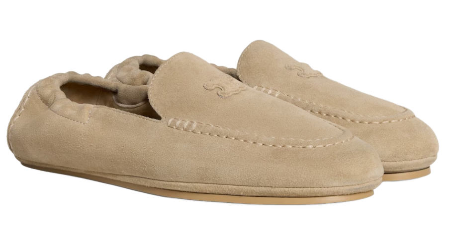 processed_CELINE アダム ローファー スエードカーフスキン