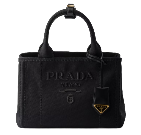 processed_PRADA M トートバッグ カナパ プラダ ブラック