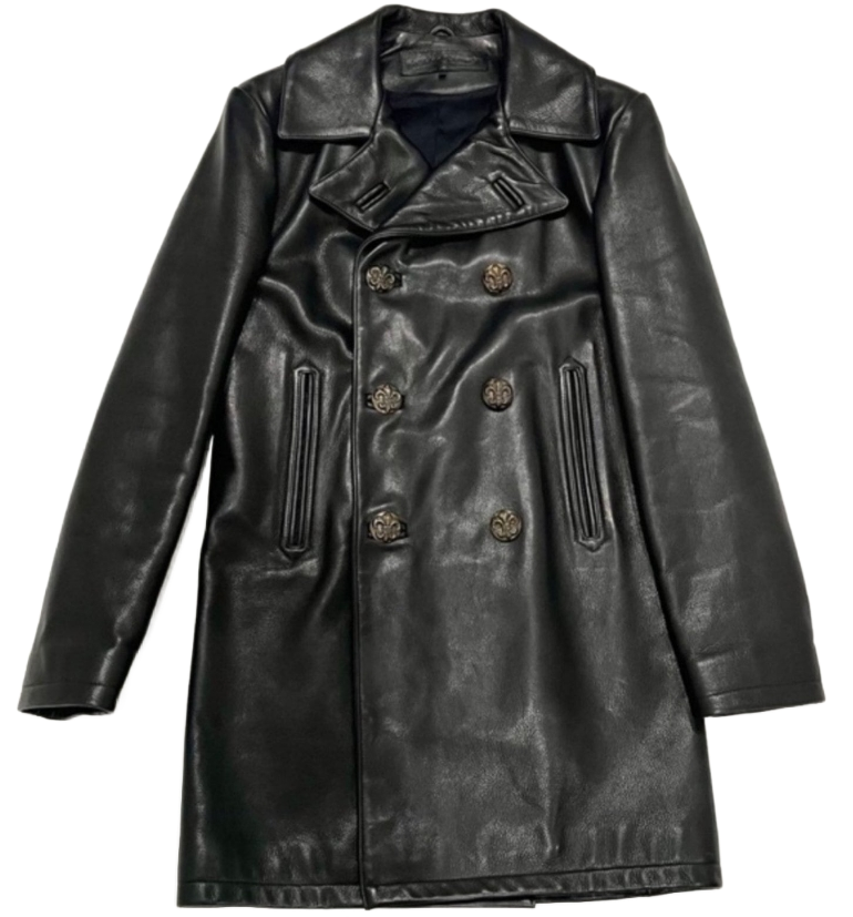 processed_クロムハーツ レザーコート ロングコート