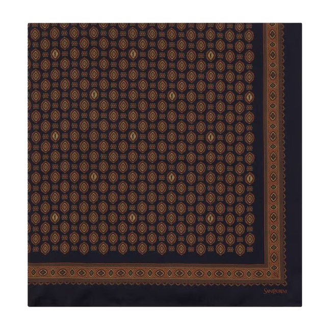 processed_サンローラン ラージ スクエア スカーフ（メダリオン シルクシャルムーズ）