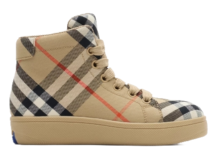 processed_チェック ハイトップスニーカー