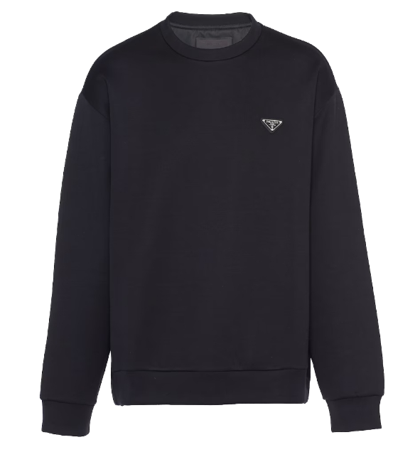 processed_テクニカルコットン スウェットシャツ ロゴスウェット