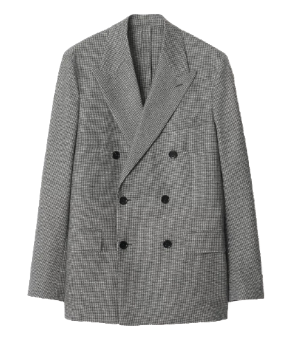 processed_パピートゥースチェック ウール テーラードジャケット