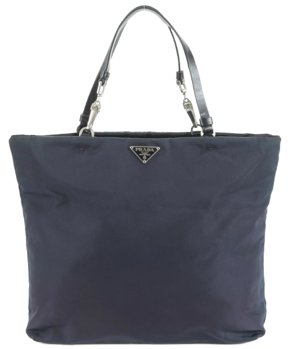 processed_プラダ テスート ナイロン 三角ロゴ レザー トート バッグ