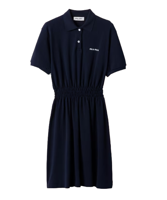 processed_ミュウミュウ コットンピケ ドレス