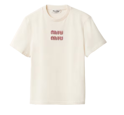 processed_ミュウミュウ ジャージー Tシャツ